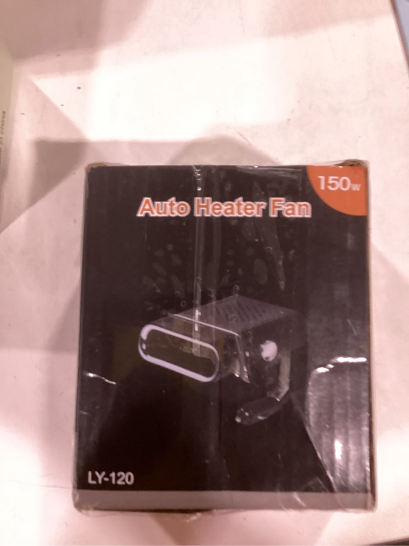 Condition photo showing New/Like New for Car Heater 12V 150W, 2-in-1 Defroster and Cooler Fan with 360° Swivel Base, Portable 12 volt heater 