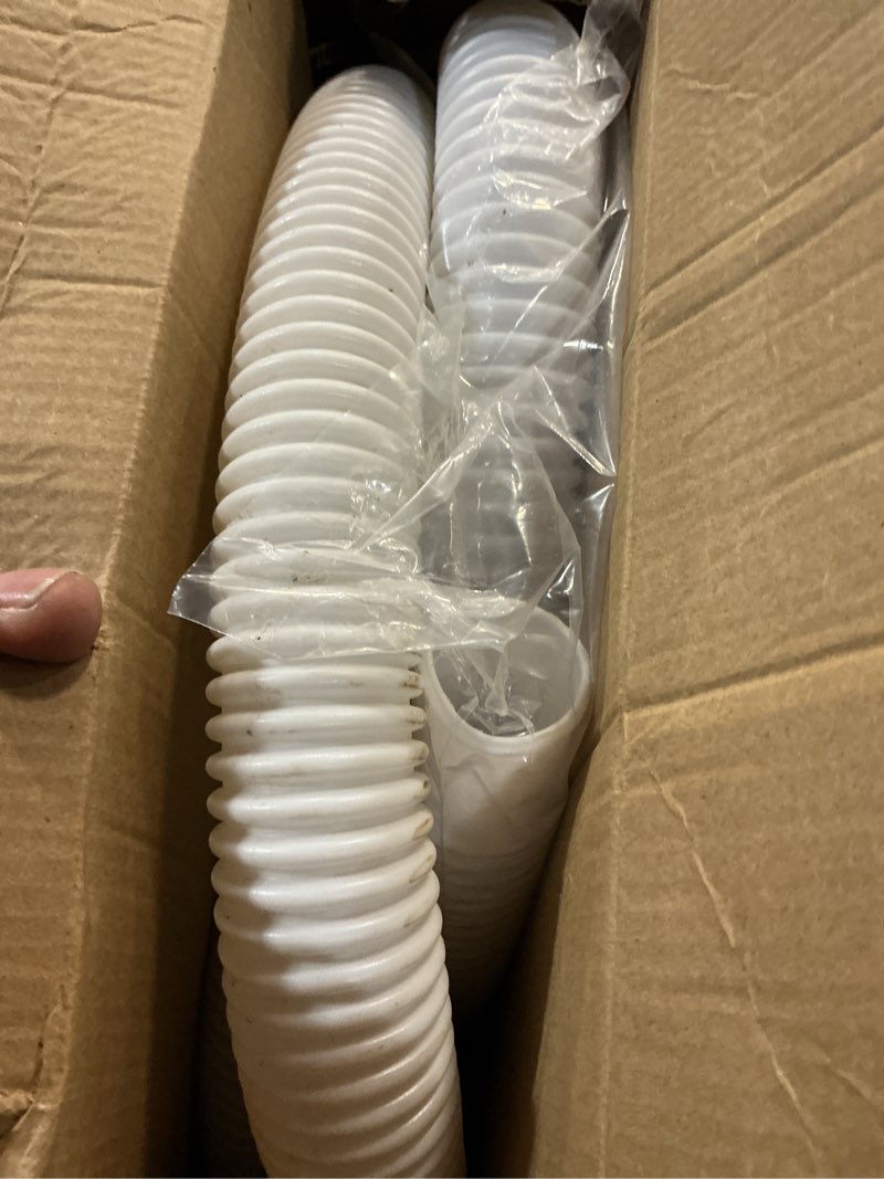 Condition photo showing Good Condition for 29060e 1.5" white pool pump hose replacement compatible with intex sand filters/saltwater systems & coleman above ground pools 59" long polyethylene spiral hose - 2pack white a