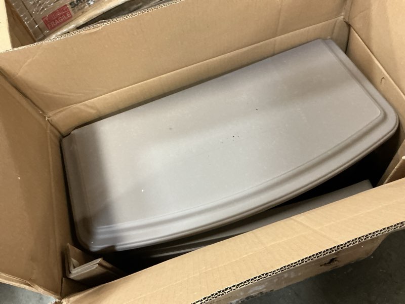 Condition photo showing As Is for Duraflame 3D 24 inch W x 23.4 inch H x 12.9 inch D 34.1lb Infrared Electric Fireplace taupe