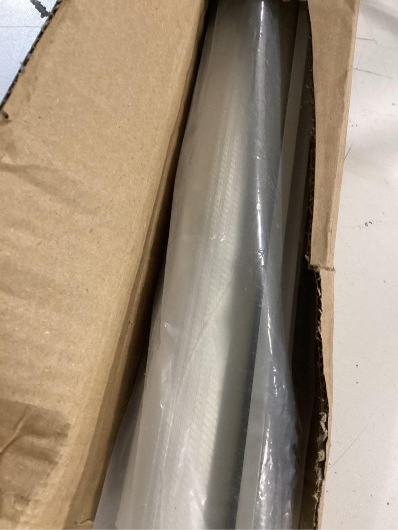 Condition photo showing As Is for LazBlinds No Drill Cordless Zebra Blinds for Indoor Windows, Dual Layer Light Control Roller Shades for Day and Night, Light Filtering Sheer Shades for Home, 34" W x 72" H, White White 34" W x 72" H