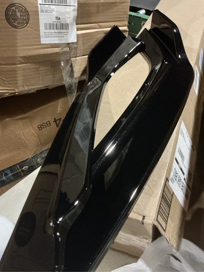 Condition photo showing Good Condition for front spoiler lip lower guard trim splitter blade w/signal light compatible with civic si hatchback 2017 2018 2019 2020 2021(carbon fiber look)