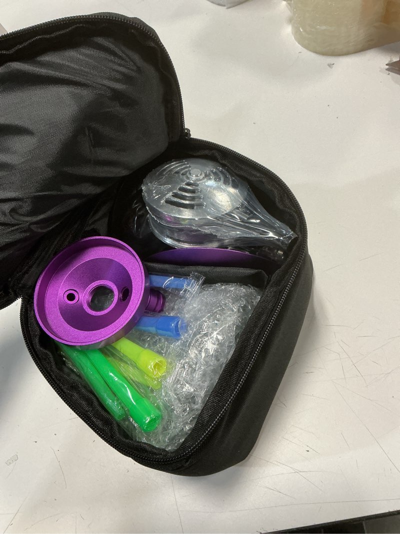Condition photo showing Good Condition for 19.3" Premium Hookah Set - Portable Shisha Kit with Protective Carrying Case, Featuring Silicone Hose, Stainless Steel Bowl & Integrated Charcoal Tray (Purple)