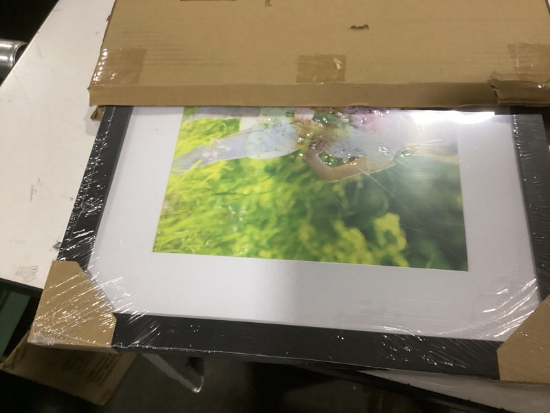 Condition photo showing Good Condition for 14x18 Black Picture Frame Mat for 10x14 Photo Wall Mounting Poster Frame-1pcs Black 14x18