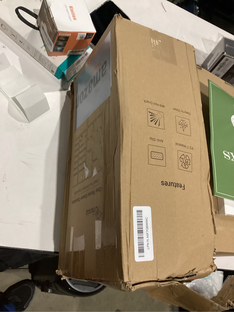 Condition photo showing New/Like New for Criusia Large Drawer Organizer Bins 26 Pack | Complete 5 Size Clear Plastic Kitchen Drawer Organizers for Utensils | Bathroom Drawer Organizer Trays | Versatile for Makeup Office Organization 26 Pack -With Large Sizes Clear