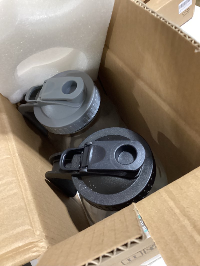 Condition photo showing Good Condition for 2 pack glass pitchers with lid, 64 oz sun tea pitcher, half gallon mason jar pitcher with wide mouth airtight lid for ice tea, cold brew coffee, fridge water, milk, juices, leak proof water jug