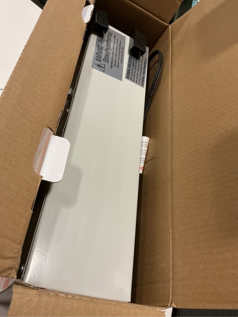 Condition photo showing item condition for Comfort Zone Portable Indoor Radiant Space Heater, 1500 watts, Adjustable Thermostat, All Metal Body, Wire Element, Overheat Protection, Radiant Heat, Ideal for Home, Garage, or Workshop, White