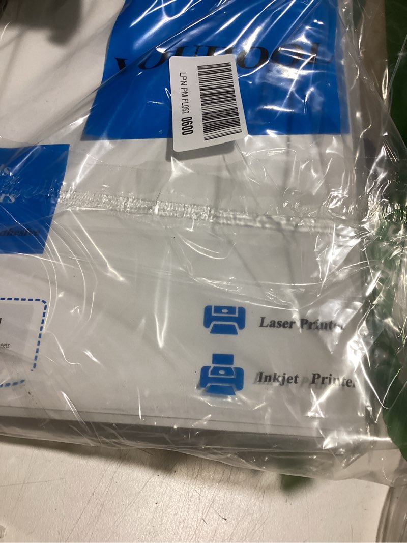 Condition photo showing Good Condition for sticker paper for inkjet printer waterproof label printable vinyl for cricut maker blank matte self-adhesive sticker 8.5inch x 11inch size total 50 sheets 8.5"x11"-50 sheets