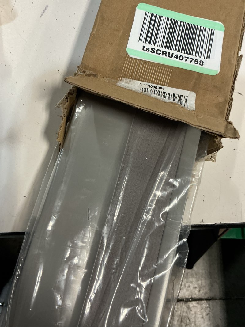 Condition photo showing New/Like New for tonature no drill cellular shades for indoor windows, thermal insulating & noise reducing honeycomb blinds, free stop cordless blackout shades, grey,21" w x 64" h 21"w x 64"h grey(blackout)