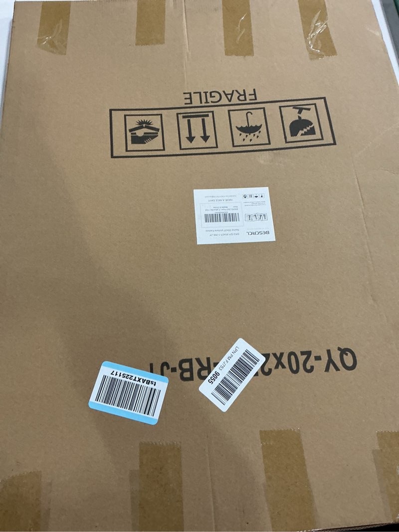 Condition photo showing New/Like New for bescrcl 20x27 picture frame brown, poster frames wall hanging, display pictures 20 x 27 without mat, 1 pack brown 20x27