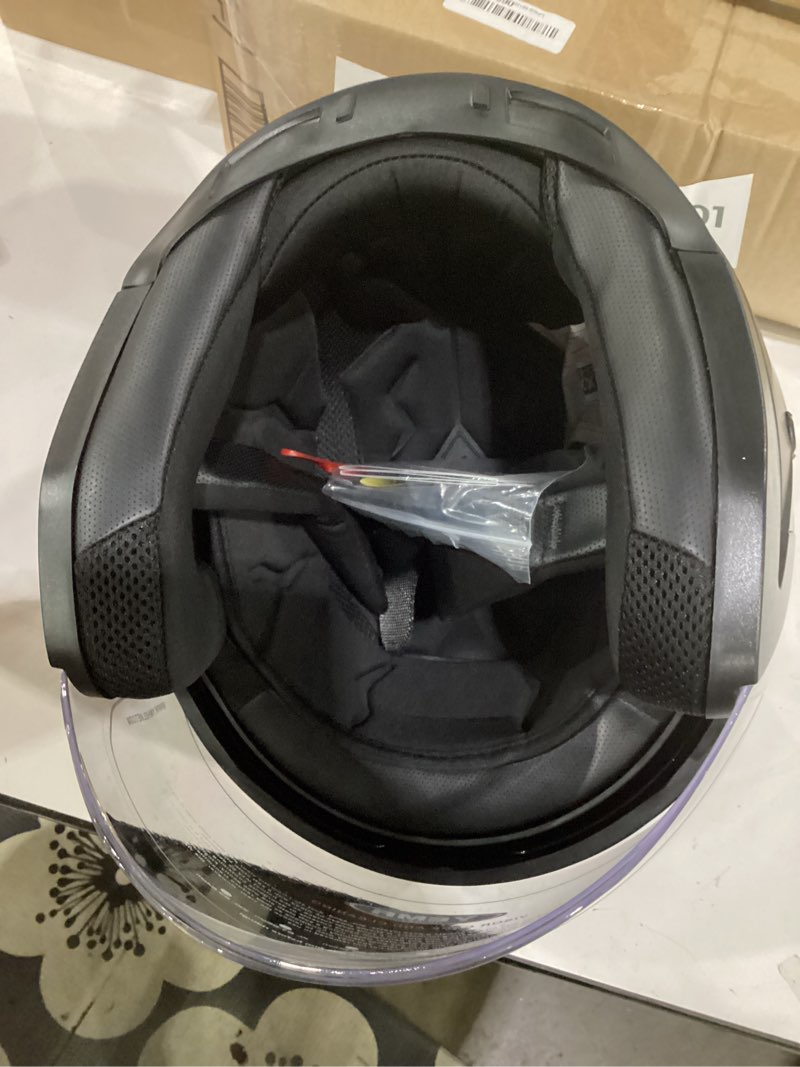 Condition photo showing Good Condition for yema black and grey open face motorcycle helmet