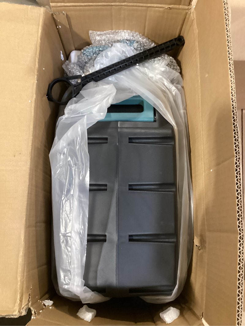 Condition photo showing Good Condition for ayura retractable garden hose reel 100 ft x 1/2 inch with pro metal shaft, heavy duty automatic garden hose reels with kink-free rewind and lock at any length, wall mount water hose reel for outside