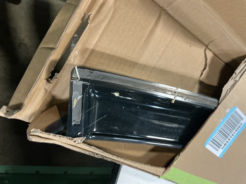 Condition photo showing As Is for 1pcs front smoke sun/rain guard outside mount tape-on window visors compatible with 96-00 civic 2-door coupe/3-door hatchback for 1996-2000 honda civic