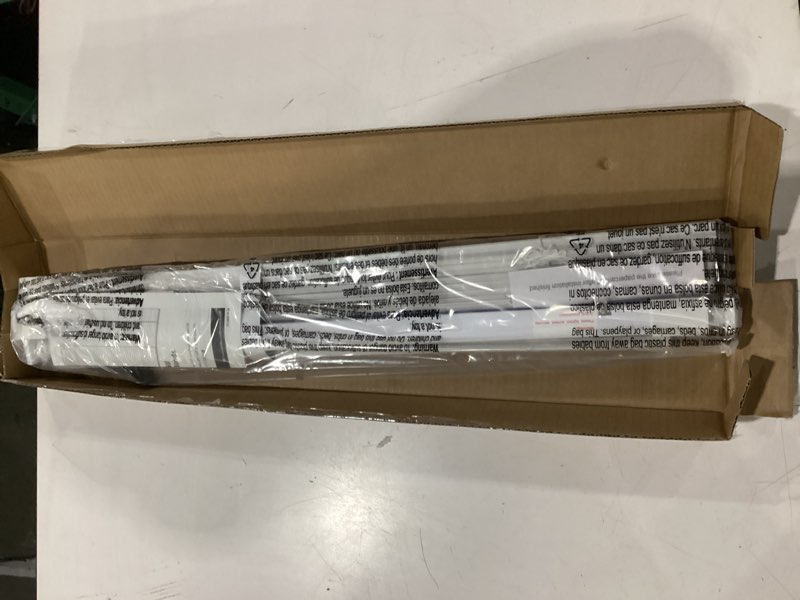 Condition photo showing New/Like New for lazblinds no tools no drill 1" vinyl mini blinds, cordless blinds for windows, light filtering horizontal window blinds & shades, 25" w x 64" h, white cordless-white 25" w x 64" h