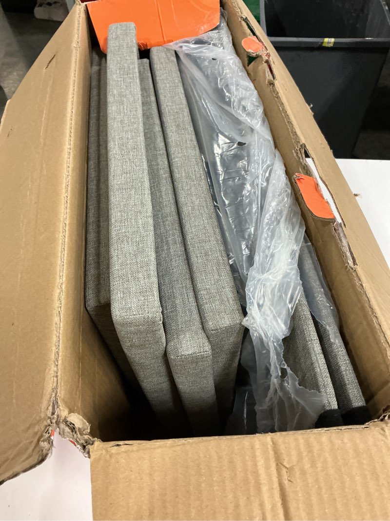 Condition photo showing New/Like New for dog stairs with storage 23" h, 4-step wider dog steps for high beds window, folding sturdy pet stairs gift for injured old dogs cats, ramp for climbing car up to 200 lbs,(gray, no condo) gray 4 steps no condo(43"d x 17"w x 23"h)