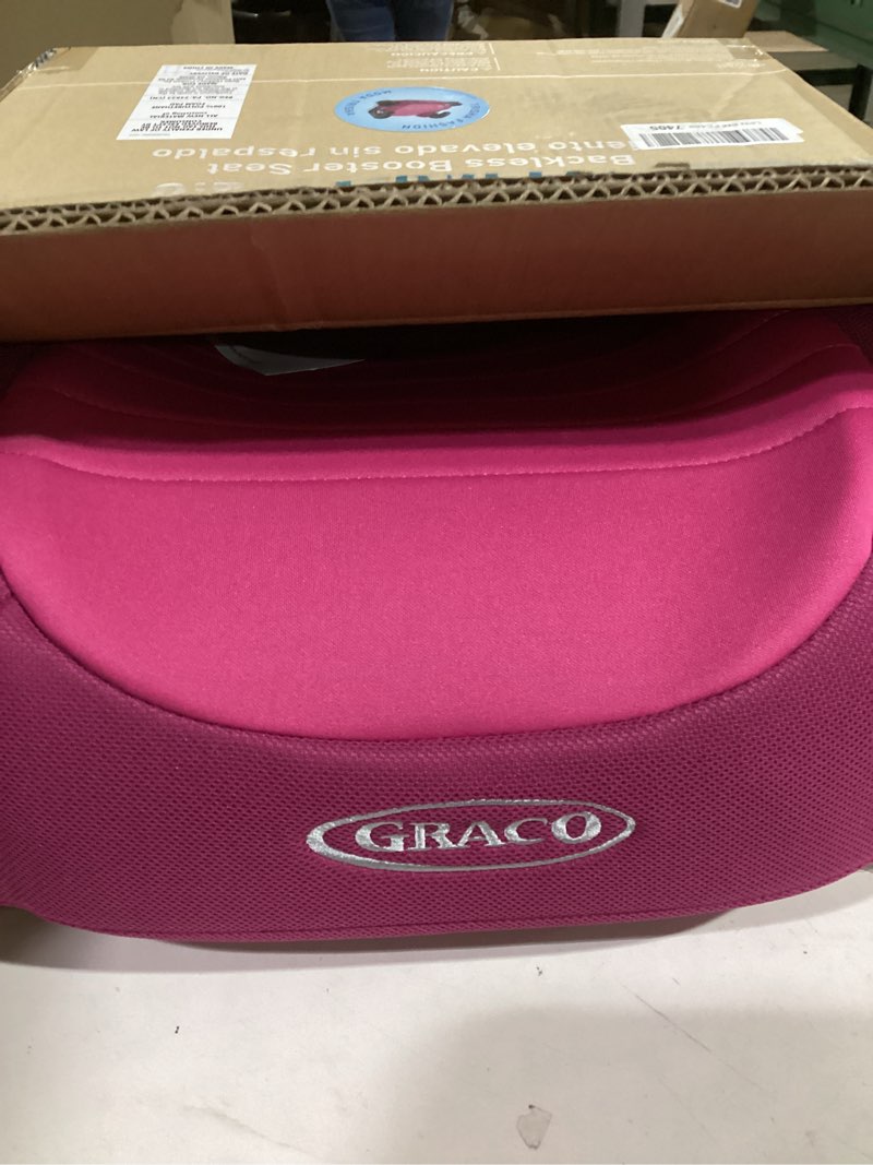 Condition photo showing Good Condition for Graco TurboBooster 2.0 Backless Booster Car Seat, Trisha, Easy to Clean with Halfway Cup Holders