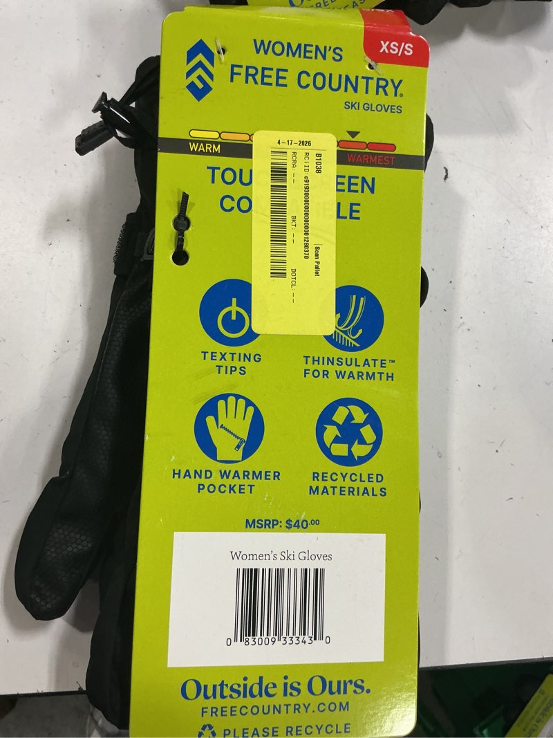 Condition photo showing Good Condition for free country women's ski gloves ( xs-s) 