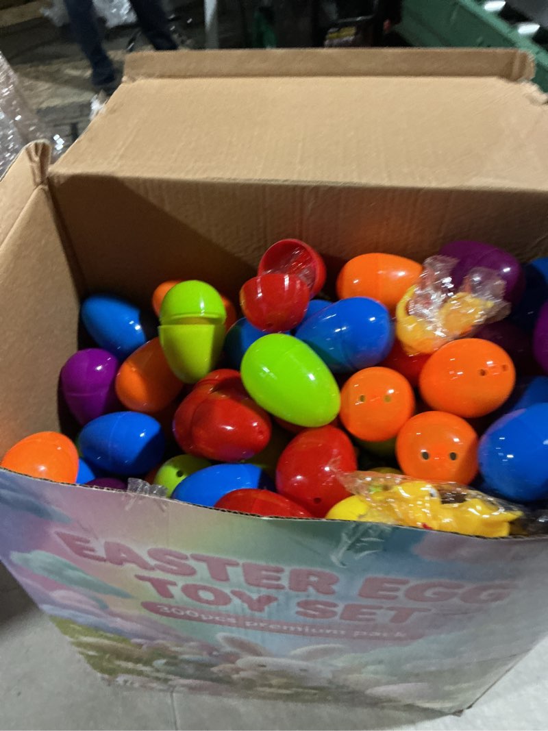 Condition photo showing Good Condition for 300 pcs prefilled easter eggs with toys inside, pre filled easter hunt for kids bulk basket stuffers essentials pre-filled party favors classroom prize supplies 300pcs prefilled eggs