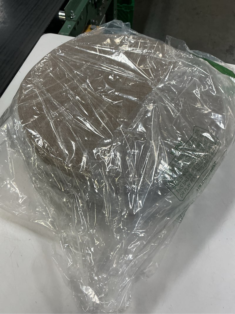 Condition photo showing Good Condition for Mifoci 100 Pieces Fall Burlap Placemats, Burlap Round Reusable Placemats Brown Table Mats Circle Rustic Table Decorations for Wedding Christmas Dinner Holiday Farmhouse Supplies(13.78 Inches)