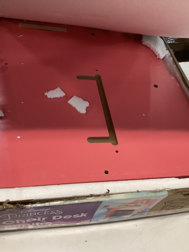 Condition photo showing Good Condition for Delta Children Chair Desk with Storage Bin, Disney Princess Pink