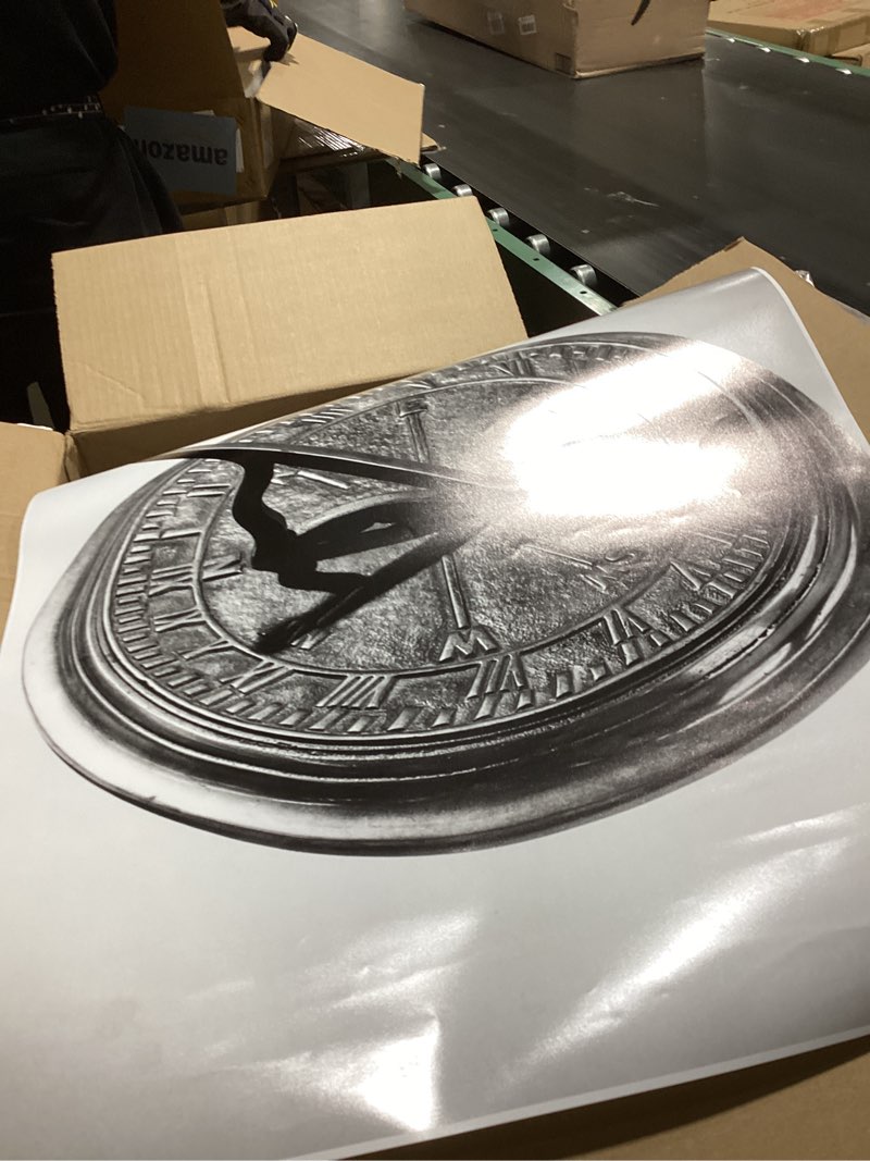 close-up of a sundial poster print (18 x 24)