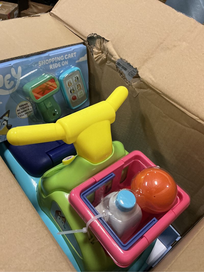 Condition photo showing Good Condition for bluey shopping cart ride on for baby, toddler, kids