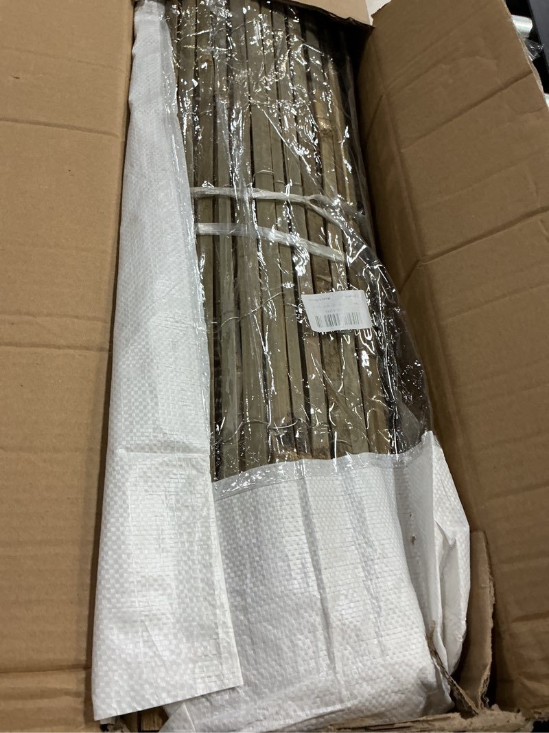 Condition photo showing Good Condition for natural bamboo slat screening,4ft x 13ft bamboo fence panel for garden privacy fence screen for indoor or outdoor(1.2m*4m approx) 4ft*13ft