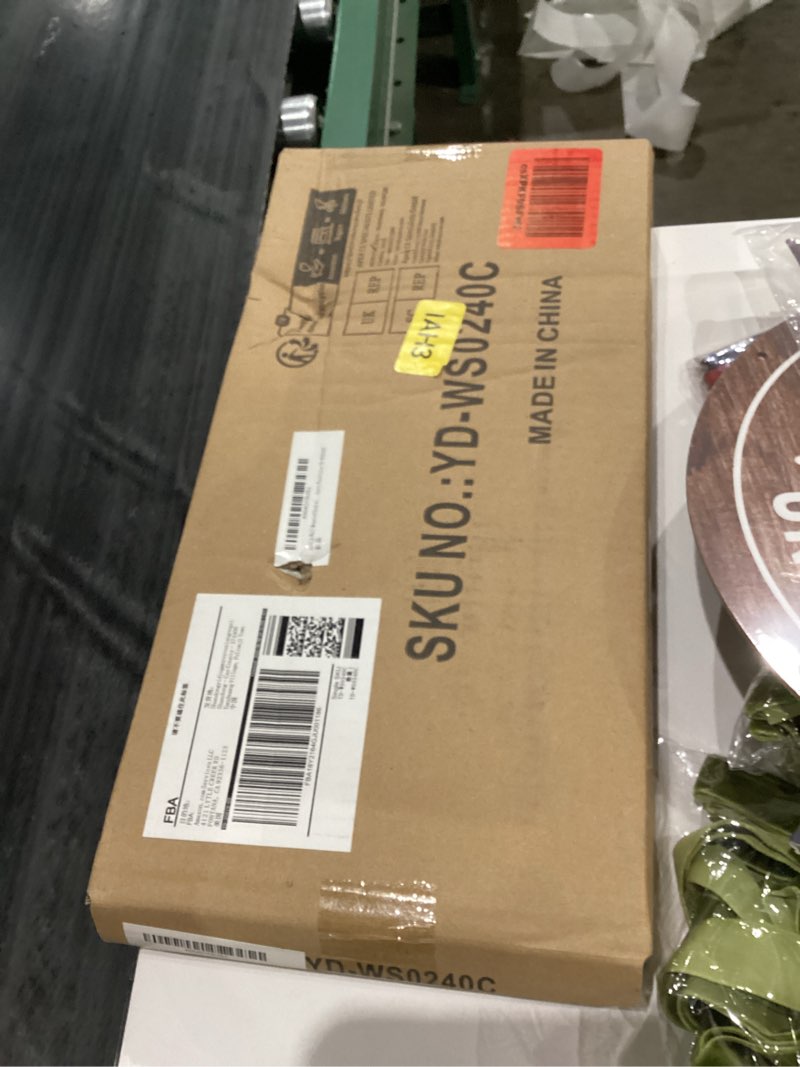 Condition photo showing New/Like New for Wall Mounted Hook with Shelf,15.75in Entryway Wall Hanging Shelf, Solid Wood Coat Hooks, for Bathroom, Kitchen, Cherry Wood Color YD-WS0240C 15.75in Cherry Wood Color