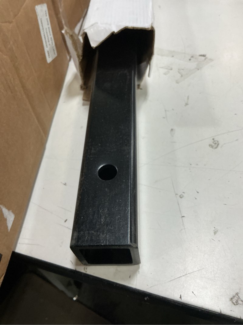 Condition photo showing As Is for 18" Hitch Extension for 2-inch Receivers with 5/8" Hitch Pin and Clip