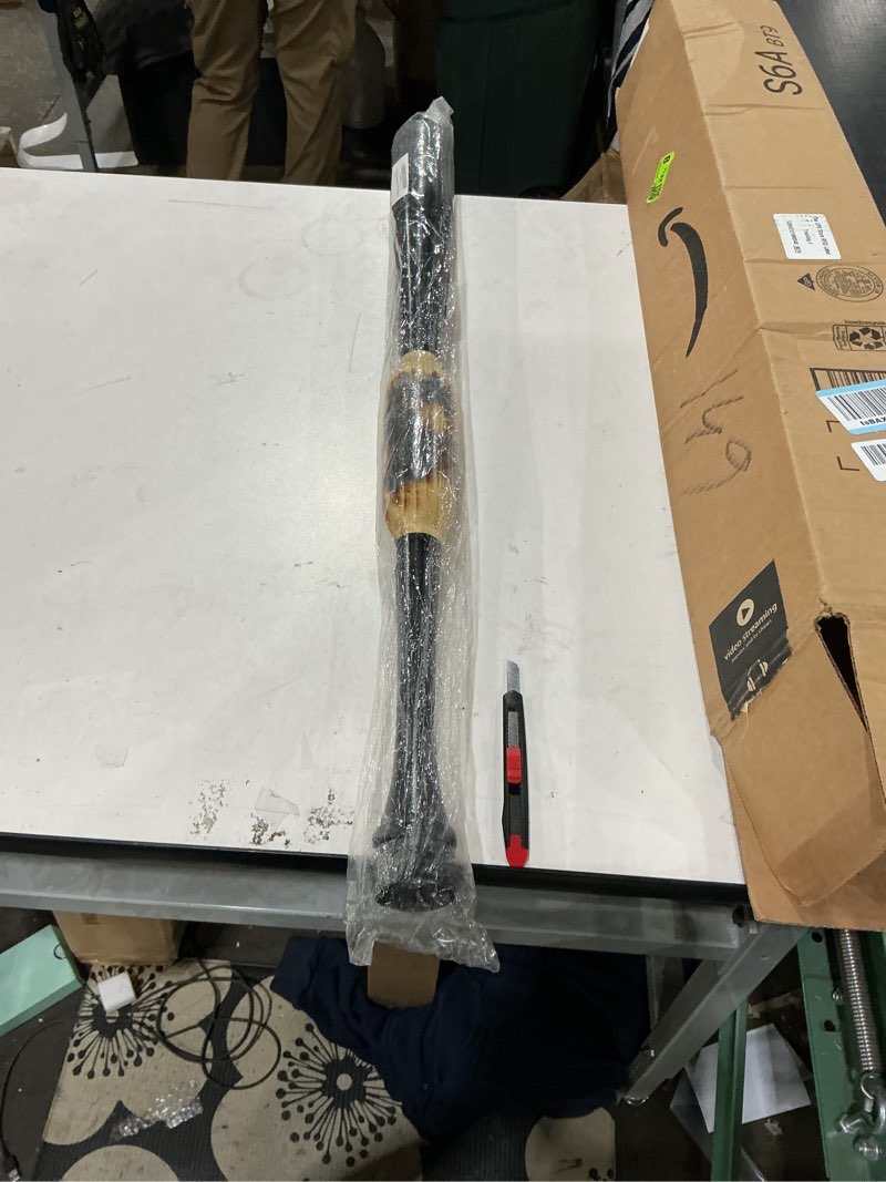 Condition photo showing New/Like New for 33"/ 41 oz Black Heavy Weight Two Handed Baseball & Softball bat with Solid Pro Maple Wood for to Improve Strength, bat Speed, Overall Swing Trainer and Adult in Barrel Size 2.50 with Flame Work