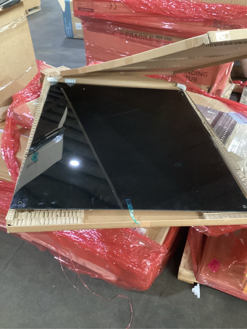 Condition photo showing Good Condition for similar to stock photo magnetic glass black board\" glass dry erase blackboard tempered glass whiteboard wall mounted for office school home (black) glassboard black
