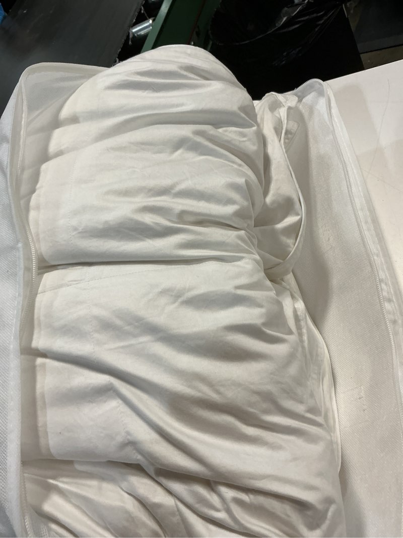 Condition photo showing As Is for quince lightweight premium down duvet insert king 