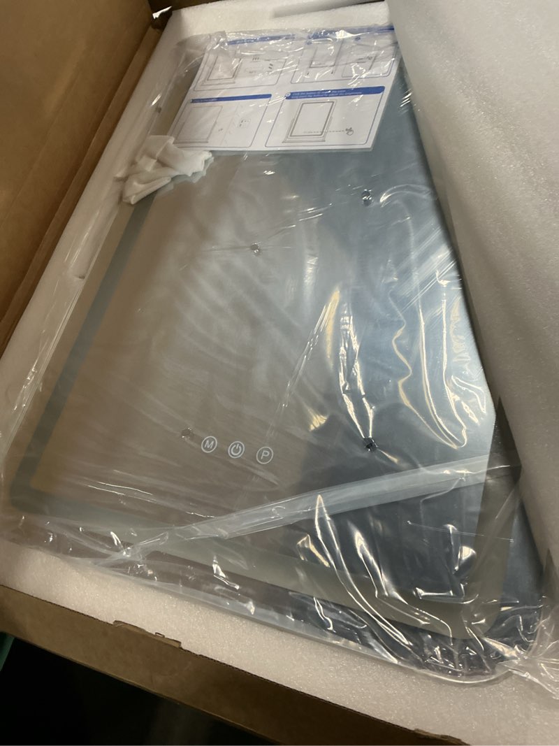 Condition photo showing Good Condition for fennio vanity mirror with lights 22 inch- led lighted makeup mirror,large makeup mirror with lights,touch screen with 3-color lighting,led mirror makeup,dimmable(white) white 22"l x 19"w