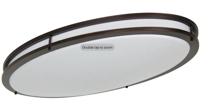 Luminance Sunset Lighting F9880-64 18 Inches Fluorescent Oval Ceiling Mount - Electronic Ballast - with Provincial Bronze Finish