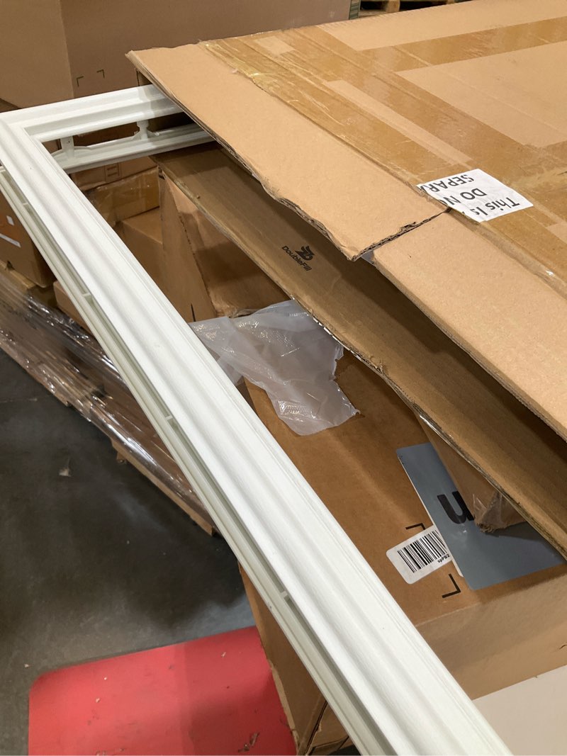 Condition photo showing Good Condition for 1 pcs 22 x 36 inch entry door frame only replacement kit for 1" glass (glass not included), 1 lite exterior front door window frame replacement (rectangle) 22 x 36 inch rectangle 1