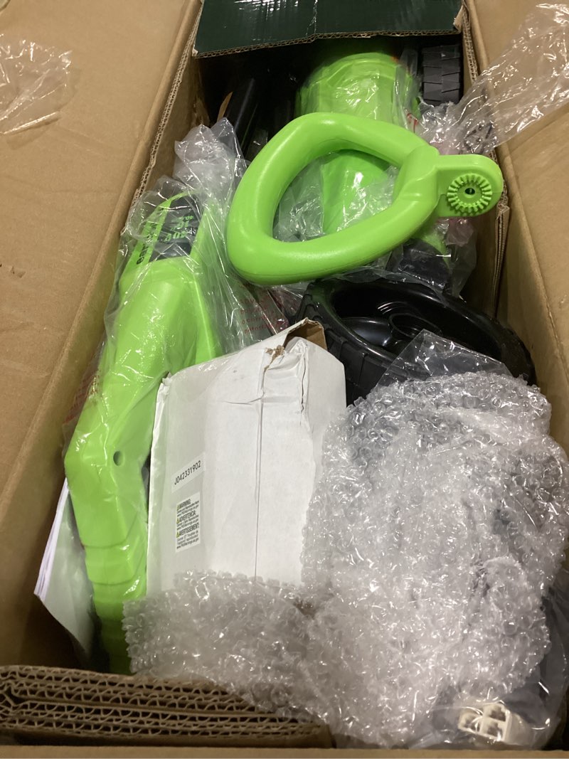 Condition photo showing As Is for Earthwise SN74016 40-Volt Cordless Electric Snow Shovel, Brushless Motor, 16-Inch width, 300lbs/Minute (Battery and Charger Included)