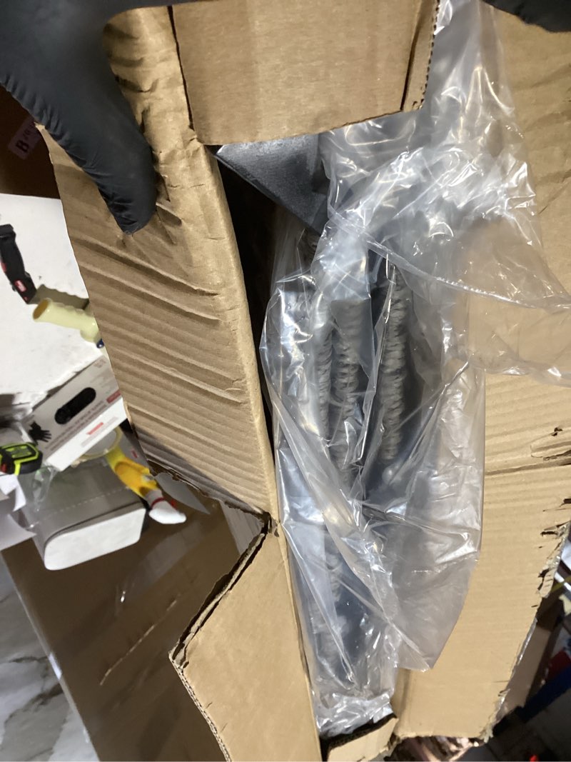 Condition photo showing Good Condition for OIAHOMY Laundry Hamper with Lid, 23.8 Gal (90L) Wicker Hamper with Removable Liner Bags, Handwoven Clothes Basket with Handles, Foldable Woven Paper Rope Basket for Laundry Room, Bedroom-Grey Grey 90L