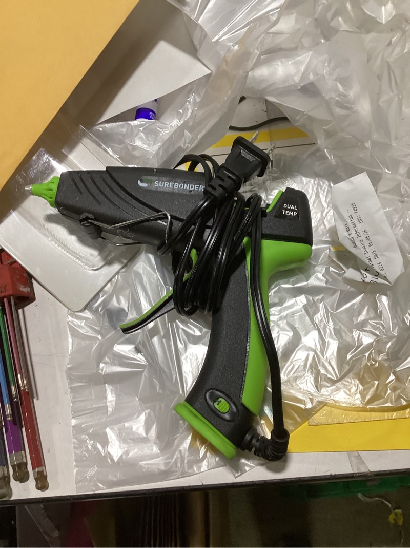 Condition photo showing As Is for surebonder auto shut off hot glue gun, dual temperature, full size, 1.5x power of full size glue guns, easy-adjust temp for multiple projects (ultra series dt-360f)