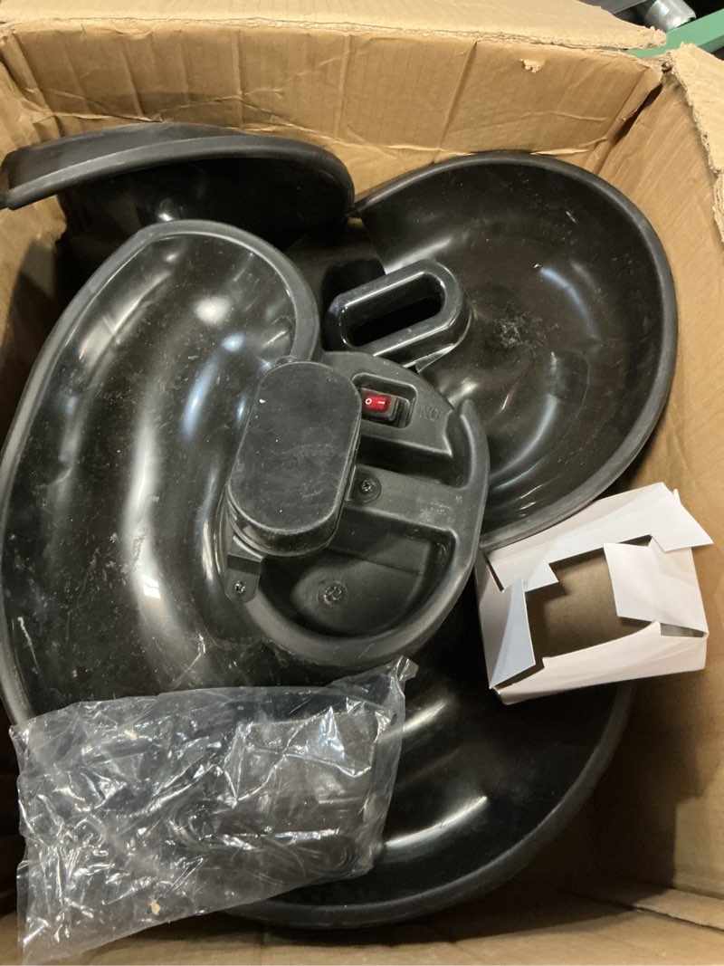 Condition photo showing As Is for furlihong 6902bha rechargeable baseball/softball toss machine with extendable ball stacker, height adjustable, use regulation baseballs, softballs or dimpled balls, for hitting batting practice