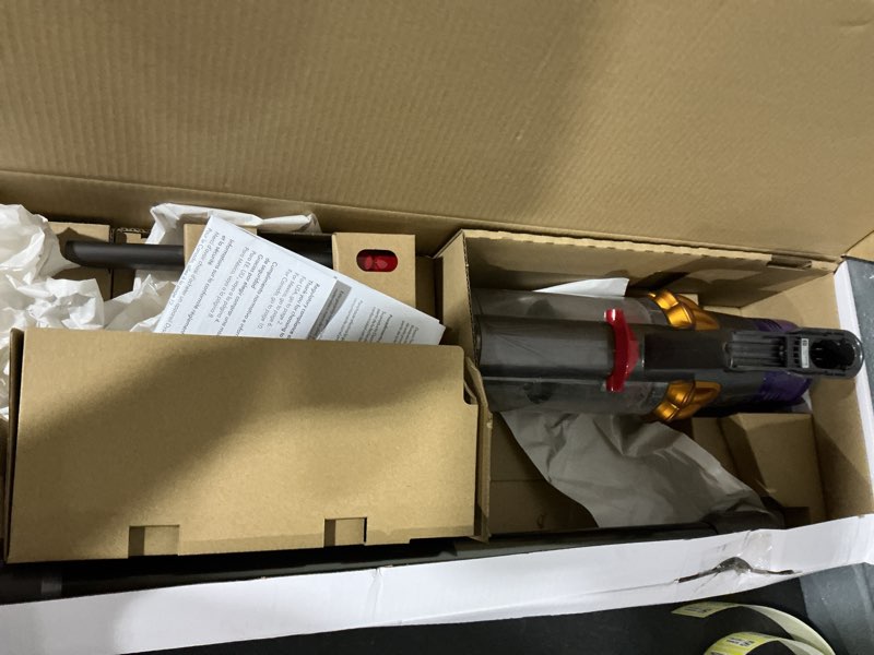 Condition photo showing As Is for dyson - v15 detect cordless vacuum with 8 accessories - yellow/nickel
