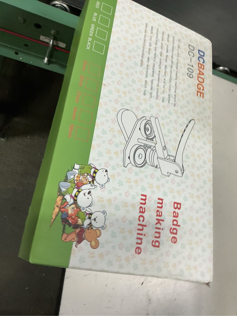 Condition photo showing New/Like New for button maker machine 58mm - (3rd gen) installation-free 58mm(2.25in) diy pin badge button maker press machine badge punch press with free 100pcs button parts&pictures&circle cutter&magic book round - 58 mm