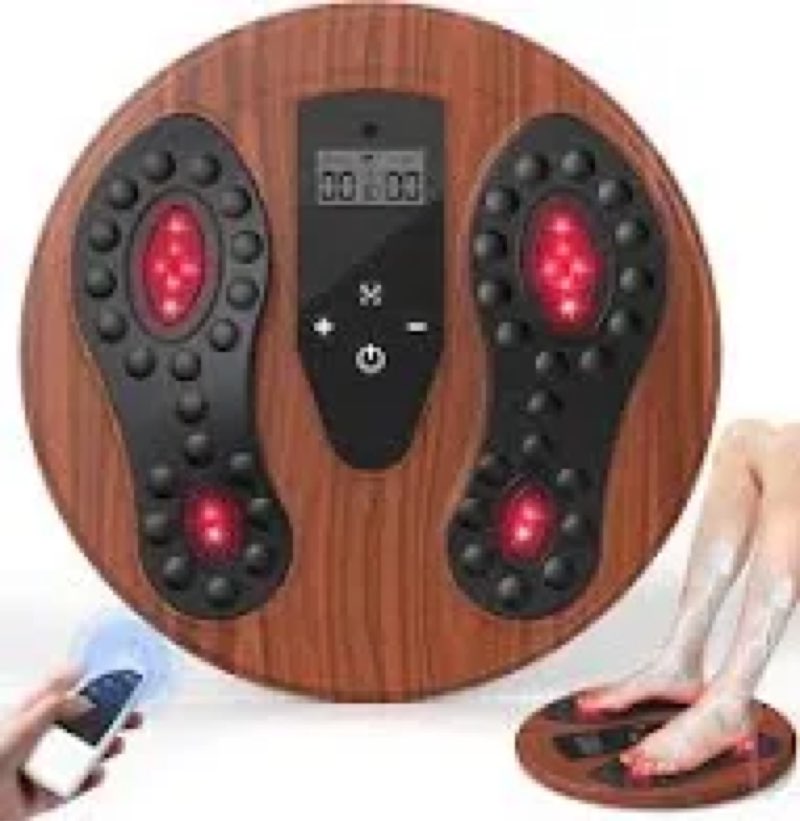 EMS Foot Massager with Infrared Therapy for Neuropathy & Pain Relief – FSA Eligible HSA Electric Mus