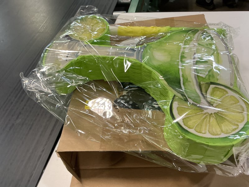 Condition photo showing Good Condition for gilprop margarita piñata with stick blindfold tequila wine glass adult piñata green lemon for margs matrimony bachelor wedding bridal shower photo prop funny summer birthday party supplies