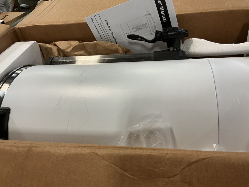 Condition photo showing As Is for GarveeHome 120 Cups Coffee Urn,18 L/4.8 gal Double Wall Commerical Coffee Maker for Buffet Catering Wedding Gathering,Large Capacity Hot Coffee Dispenser,Stainless Steel Hot Water Urn White 18L/120 Cups