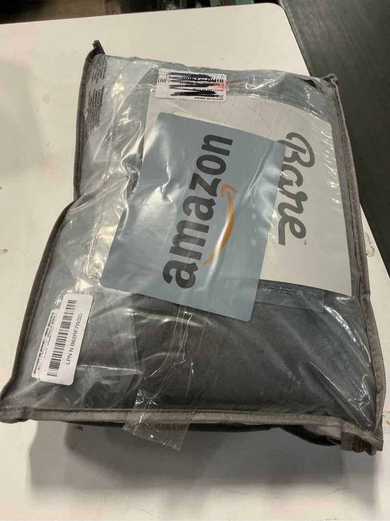 Condition photo showing Good Condition for Bare Home Fleece Blanket - Twin/Twin Extra Long - Ultra-Soft Lightweight for Bed, Sofa, and Couch - Luxury Microplush - Cozy Warm Blanket (Twin/Twin XL, Forged Iron Grey) Twin/Twin XL 04 - Forged Iron Grey