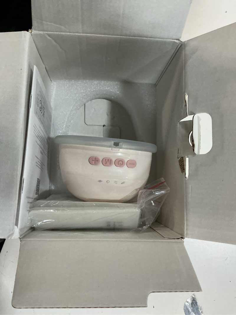 Condition photo showing As Is for ncvi wearable hands free breast pump, 4 modes & 9 levels with multitronic suction, ultra-quiet <42db, long battery life (150min), 21/24mm flange insert, portable electric breastfeeding pump for moms pink 2 pack