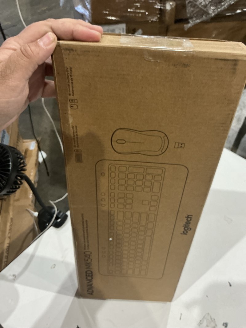 Condition photo showing New/Like New for logitech mk540 advanced wireless keyboard and mouse combo for windows, 2.4 ghz unifying usb-receiver, multimedia hotkeys, 3-year battery life, for pc, laptop 2024 model