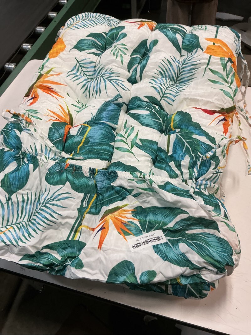 Condition photo showing As Is for Outdoor Chaise Lounge Chair Cushion Waterproof 66 x 21 x 4 Inches Cotton Zero Gravity Chair Cushions