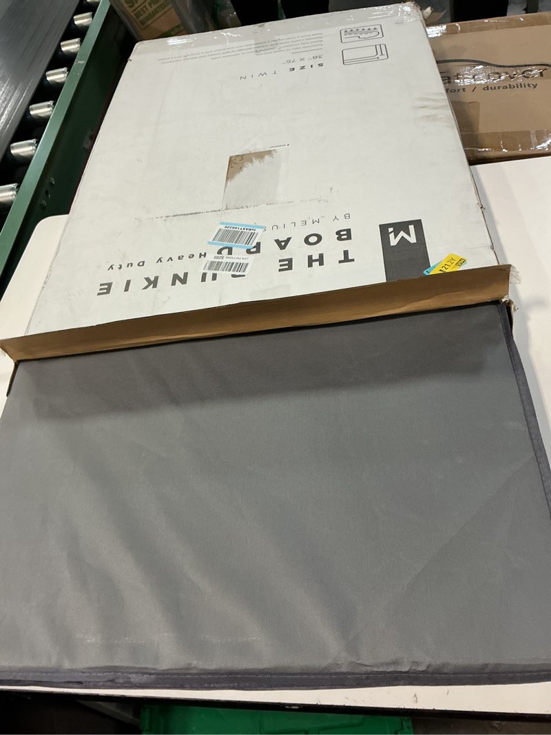 Condition photo showing New/Like New for Meliusly Heavy Duty 10mm Bunkie Board Twin Size (38x75'') Patent Pending Low Profile Bed Board Design - Breathable, Noise Minimizing, Moisture Resistant Bunkieboards, Low Profile Bed Support Twin (38x75'')