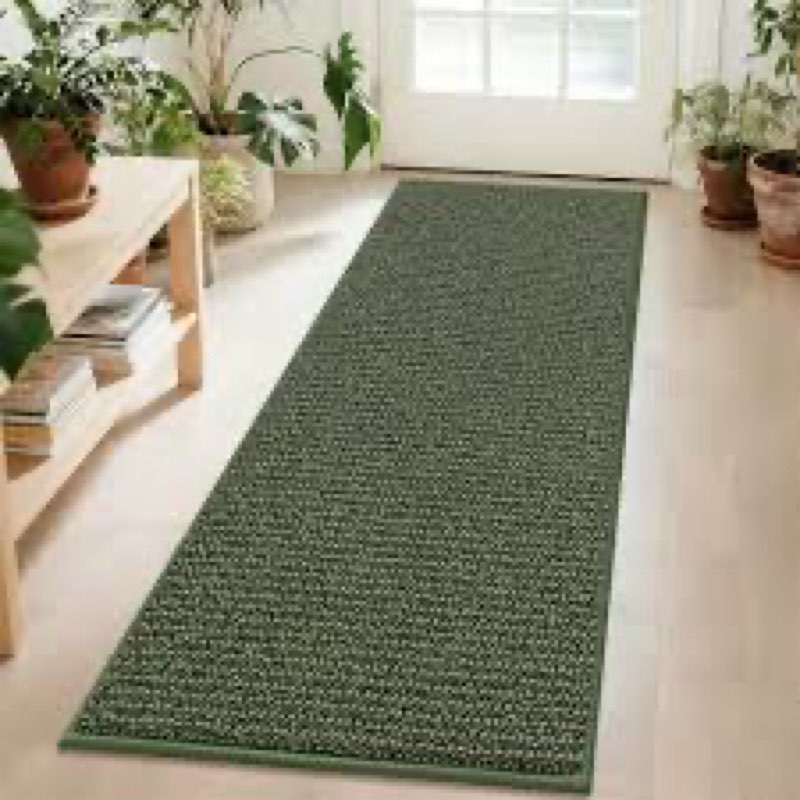 BEQHAUSE Hallway Runner Rugs 2x6, Hallway Rug Non-Slip Washable(Rolled-Up NO Creases), Runner Rug Ab