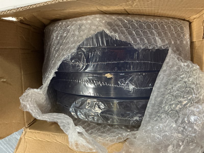 Condition photo showing Good Condition for nervure 100 pieces clear and gold plastic plates - 10.25inch gold dinner plate - heavyweight clear disposable plates ideal for party & wedding 10.25inch clear